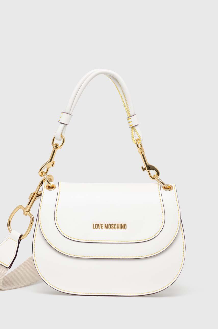 SS23-TOD0RF-00X_F1 Love Moschino poseta culoarea alb - imagine 1