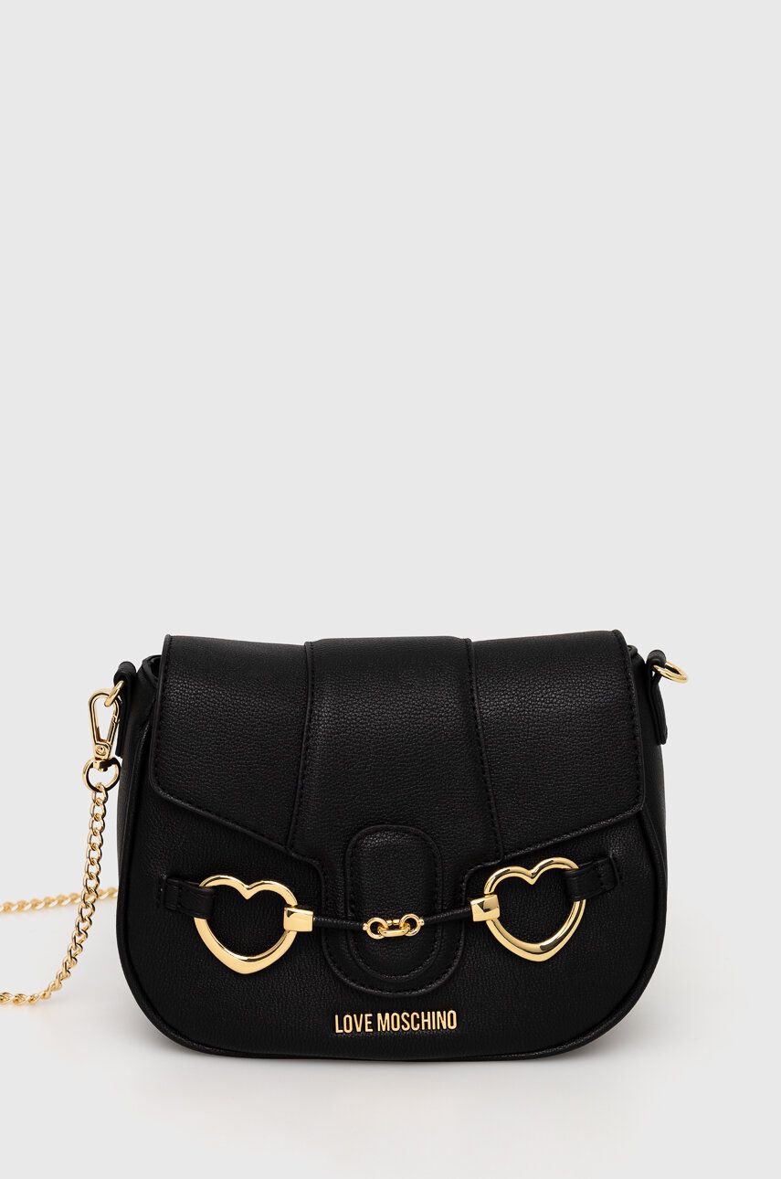 SS23-TOD0RN-99X_F1 Love Moschino poseta culoarea negru - imagine 1