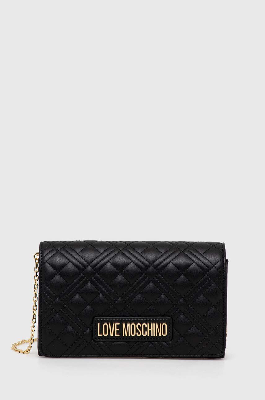 SS23-TOD0S4-99X_F1 Love Moschino poseta culoarea negru - imagine 1