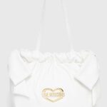 Love Moschino poseta culoarea alb