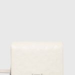 BOSS poseta de piele culoarea alb