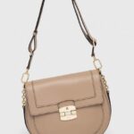 Furla poseta de piele culoarea bej