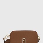 Furla poseta de piele culoarea maro