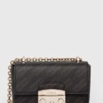 Furla poseta de piele culoarea maro