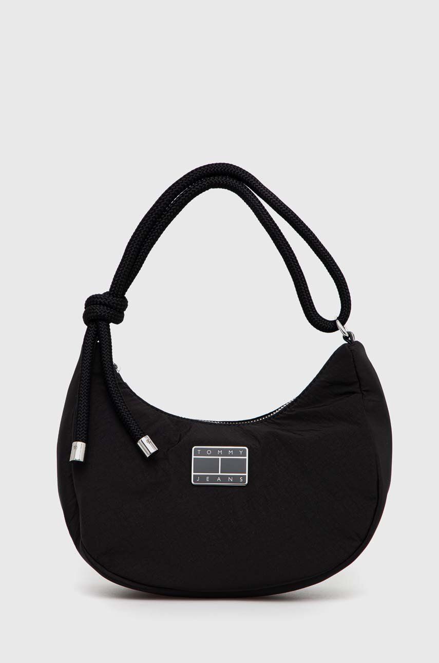 SS23-TOD26Y-99X_F1 Tommy Jeans poseta culoarea negru - imagine 1