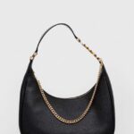 MICHAEL Michael Kors poseta de piele culoarea negru