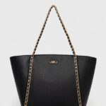 MICHAEL Michael Kors poseta de piele culoarea negru