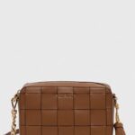MICHAEL Michael Kors poseta de piele culoarea maro