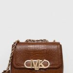 MICHAEL Michael Kors poseta de piele culoarea maro