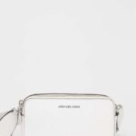 MICHAEL Michael Kors poseta de piele culoarea alb