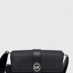 MICHAEL Michael Kors poseta de piele culoarea negru