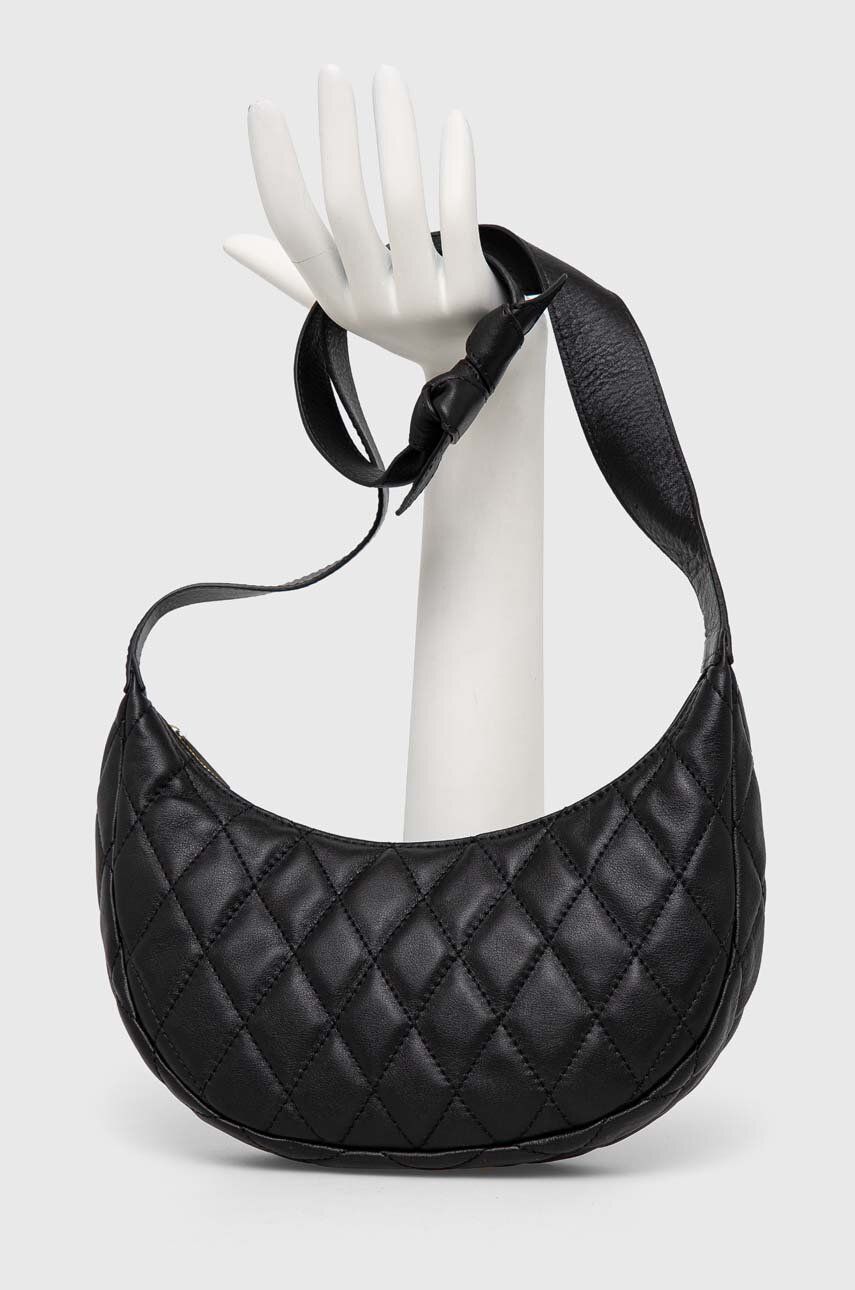 SS23-TOD2AL-99X_F1 Alohas poseta de piele culoarea negru - imagine 1