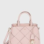 Dkny poseta de piele culoarea roz