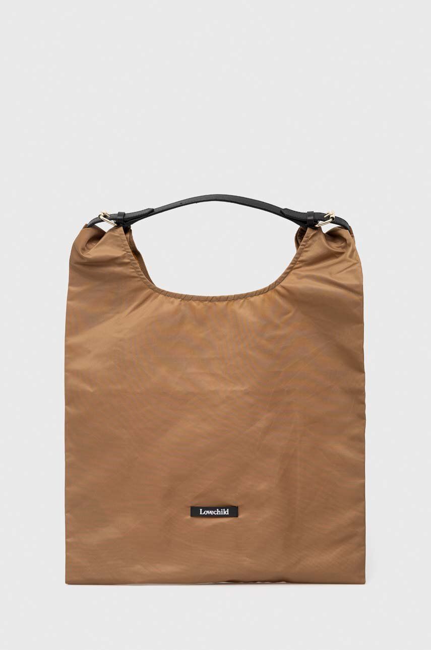 SS23-TOD2DL-88X_F1 Lovechild poseta culoarea maro - imagine 1