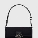 Karl Lagerfeld poseta culoarea negru
