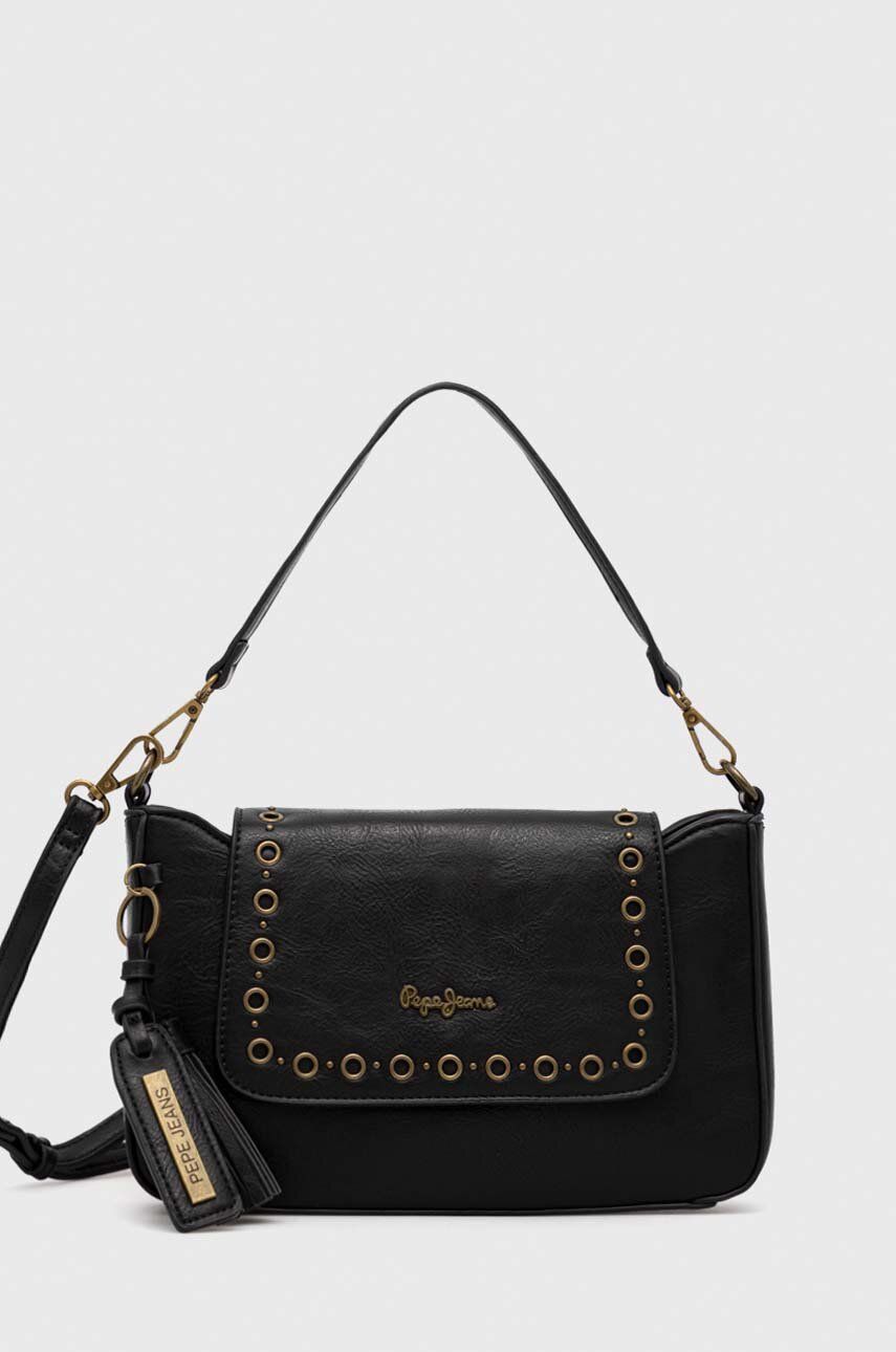 SS23-TOD2G7-99X_F1 Pepe Jeans poseta culoarea negru - imagine 1