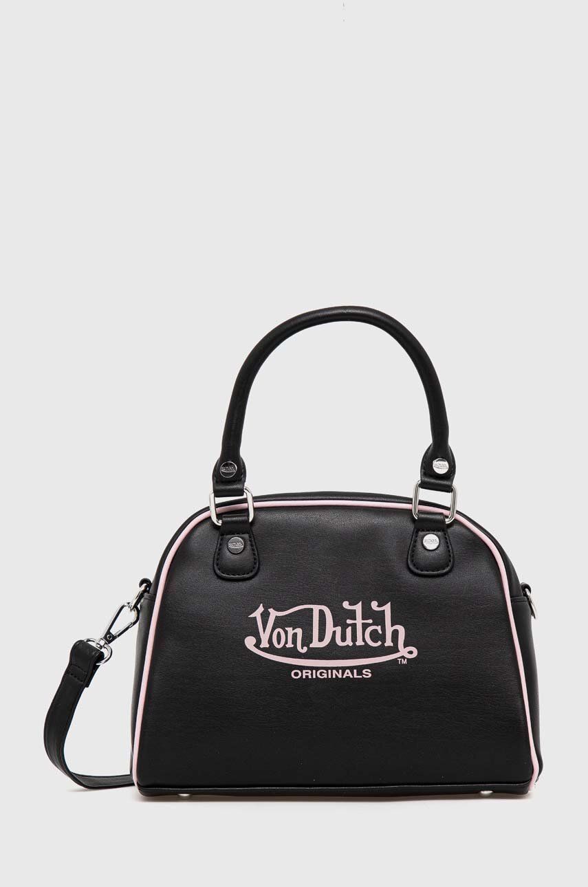 SS23-TOD2KO-99X_F1 Von Dutch poseta culoarea negru - imagine 1