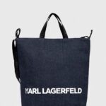 Karl Lagerfeld poseta culoarea albastru marin