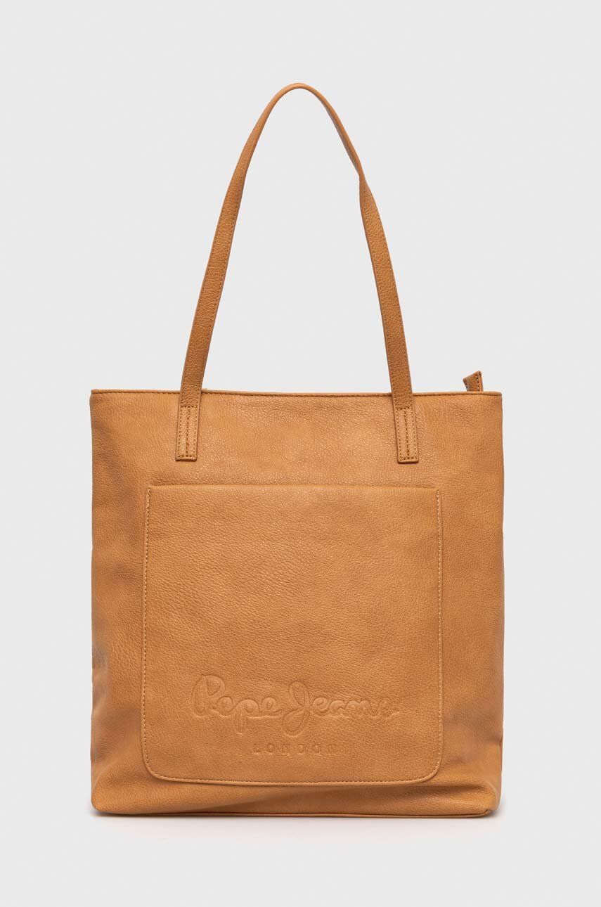 SS23-TOD2LI-80X_F1 Pepe Jeans poseta culoarea bej - imagine 1