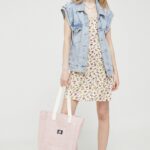 Vans geanta de bumbac culoarea roz