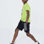 Karl Lagerfeld tricou de bumbac pentru copii culoarea verde, modelator