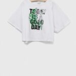 Birba&Trybeyond tricou copii culoarea alb