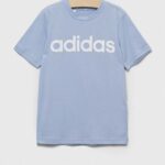 adidas tricou de bumbac pentru copii U LIN cu imprimeu
