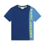 Marc Jacobs tricou de bumbac pentru copii culoarea albastru marin, cu imprimeu