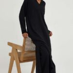 Answear Lab compleu femei, culoarea negru