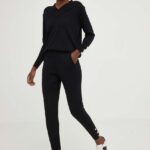 Answear Lab compleu femei, culoarea negru