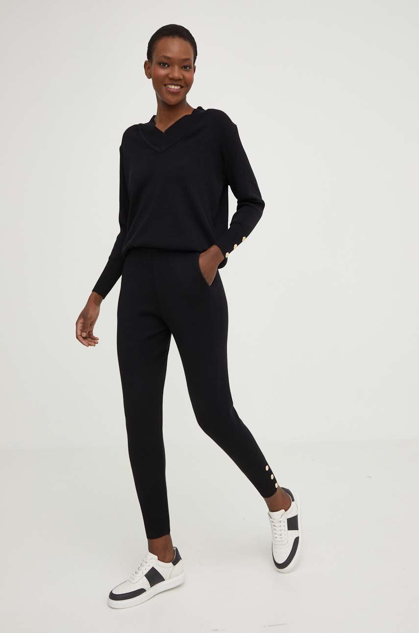 WW23-DKD01K-99X_F1 Answear Lab compleu femei, culoarea negru - imagine 1