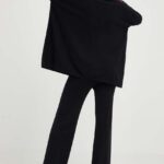 Answear Lab compleu femei, culoarea negru