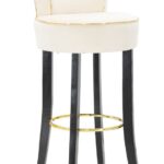Mauro Ferretti Scaun De Bar Luxy Cream Cm 46X48X96