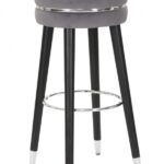 Scaun de bar PARIS Gri/Argintiu CM ?? 35X74