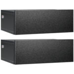 Set 2 Noptiere Suspendate pentru Dormitor, Noptiere Moderne din Lemn cu Fixare pe Perete, 40x30x15cm, Negru