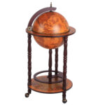 Minibar vintage HOMCOM, glob pamantesc, ??44x87cm | AOSOM RO