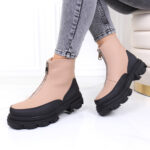 Bocanci Femei bej imblaniti Alora