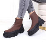 Bocanci Femei maro imblaniti Alora