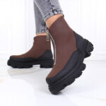 Bocanci Femei maro imblaniti Alora - imagine 2