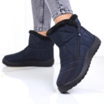 Ghete Femei bleumarin imblanite Carmona - imagine 2