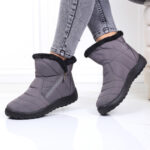 Ghete Femei gri imblanite Carmona