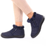 Ghete Femei imblanite bleumarin Funda - imagine 2
