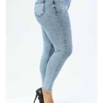 Blugi dama marimi mari bleu 5XL (50)