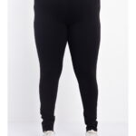 Colanti Dama Marimi Mari cu Buzunare La spate Negru din Bumbac cu Lycra 2XL (44)