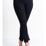 Pantaloni tip colanti dama marimi mari bleumarin cu doua capse 2XL (44)