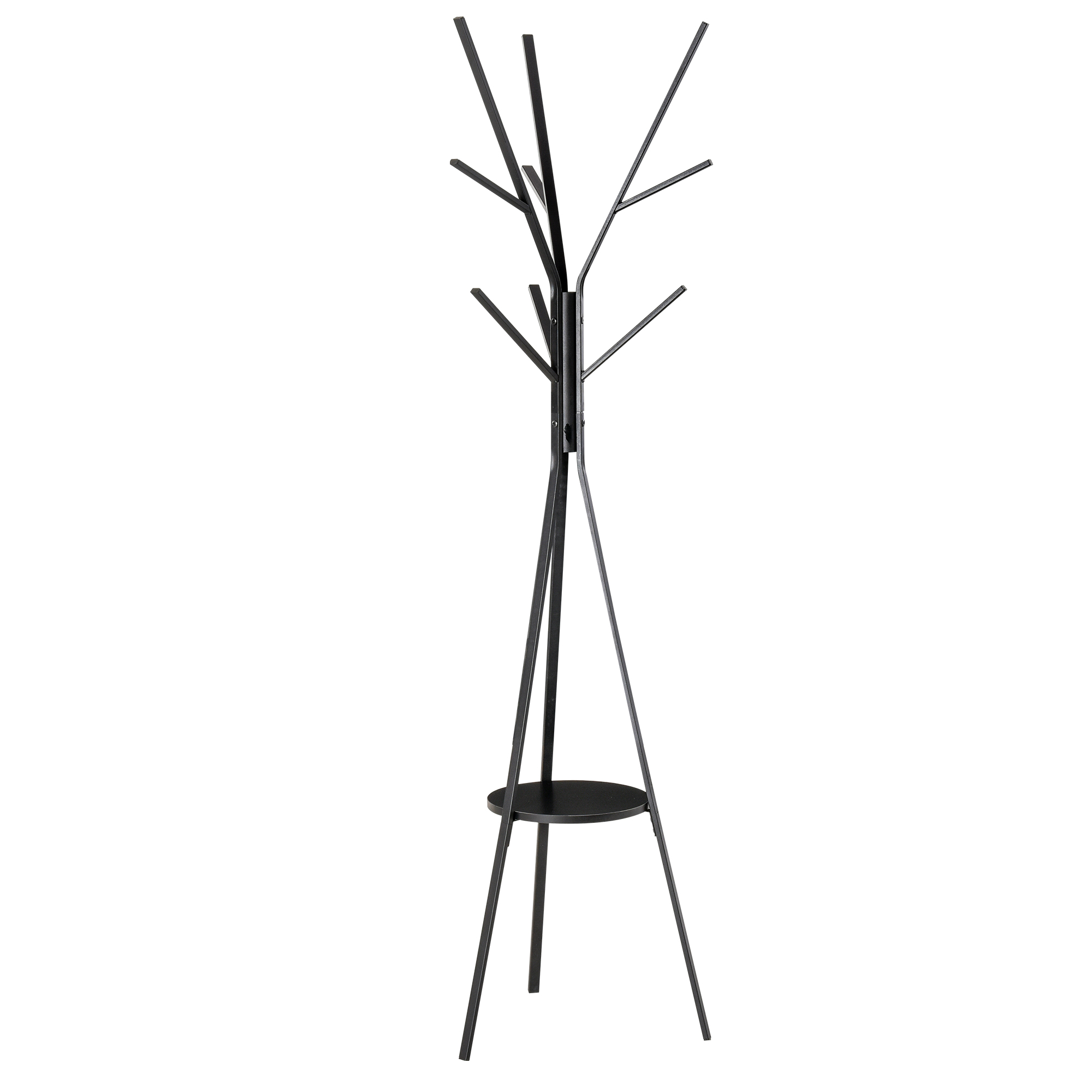 j5Y98a1806e068ac8 cuier design pom, 45x45x180 cm, metal negru | AOSOM RO - imagine 1