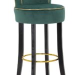 Taburet De Bar Luxy Crem Cm 46X48X96