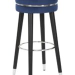 Scaun de bar PARIS Albastru/Argintiu CM ?? 35X74