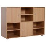 Biblioteca 6 Compartimente in Lemn, 110x40x78cm