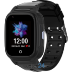 SmartWatch pentru copii Wonlex cu Functie Telefon (SIM), 4G - Compatibil DIGI, GPS, SOS, Apel Video, Functie Spion, Calculator, CT16 Negru